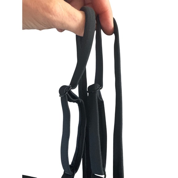 Zyia Active Black Asymmetric Light n Tight Padded Sports Bra Size 3XL Plus NWOT - Picture 8 of 10